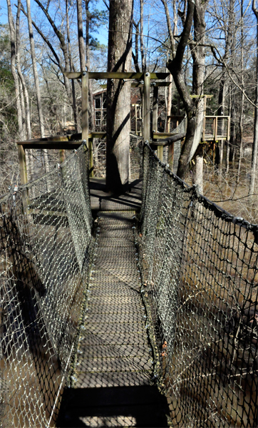 swinging bridge